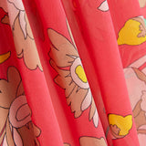 Polyester Gaze Himbeere Blume - Ribes y Casals