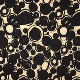 Twill Polyester Kreise Schwarz - Ribes y Casals