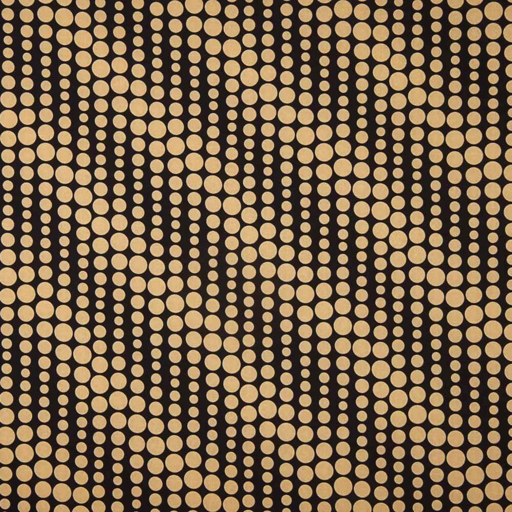 Polyester Twill Polka Dots Schwarz - Ribes y Casals