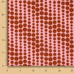 Polyester Twill Polka Dots Rosa - Ribes y Casals