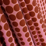 Polyester Twill Polka Dots Rosa - Ribes y Casals