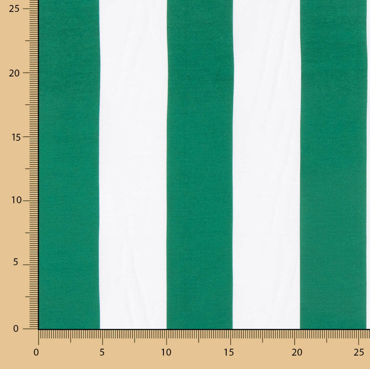 Twill Rayon Streifen Grün Maxi - Ribes y Casals
