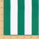 Twill Rayon Streifen Grün Maxi - Ribes y Casals