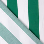 Twill Rayon Streifen Grün Maxi - Ribes y Casals