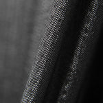 Seersucker Folie bedruckt Silber Schwarz - Ribes y Casals