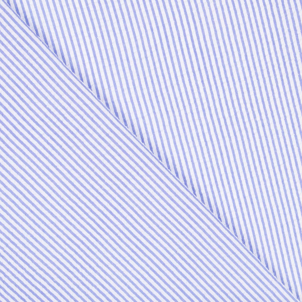 Seersucker-Stoff Blau gestreift - Ribes y Casals