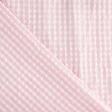 Seersucker Tencel Plaid Mini Rosa - Ribes y Casals
