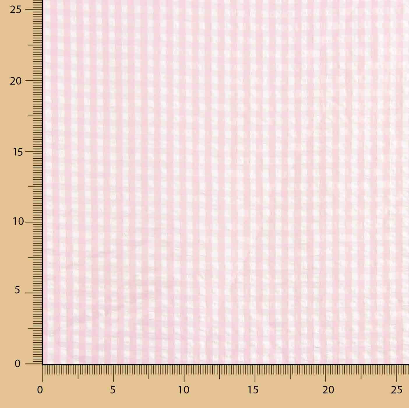 Seersucker Tencel Plaid Mini Rosa - Ribes y Casals