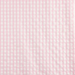 Seersucker Tencel Karierte Maxi Rosa - Ribes y Casals