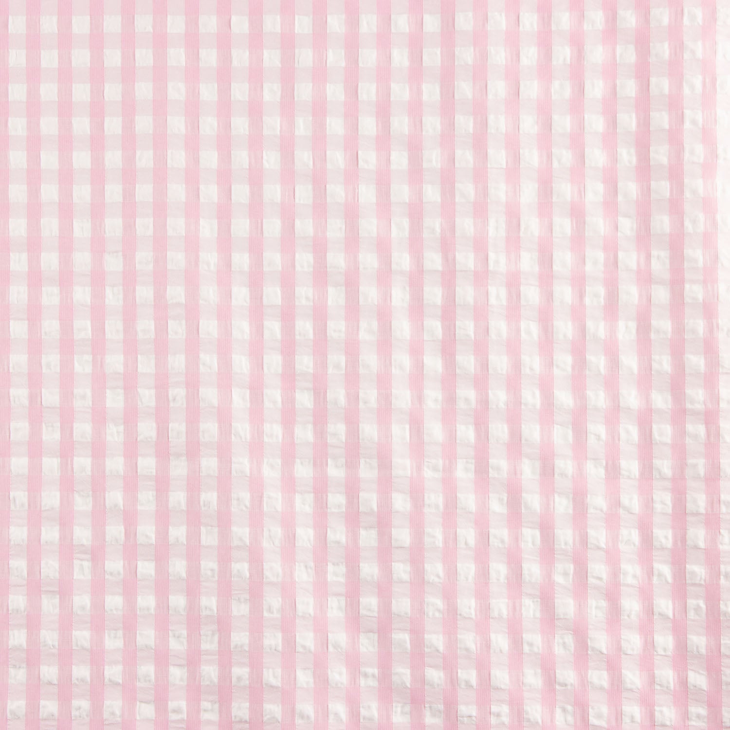 Seersucker Tencel Karierte Maxi Rosa - Ribes y Casals