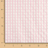 Seersucker Tencel Karierte Maxi Rosa - Ribes y Casals