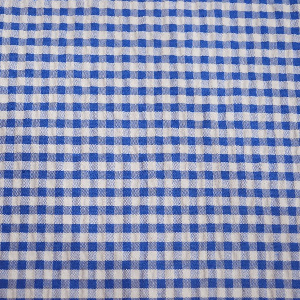 Seersuker Blau Kariert - Ribes y Casals