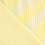 Seersucker Tencel Karierter Mini Gelb - Ribes y Casals