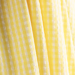 Seersucker Tencel Karierter Mini Gelb - Ribes y Casals
