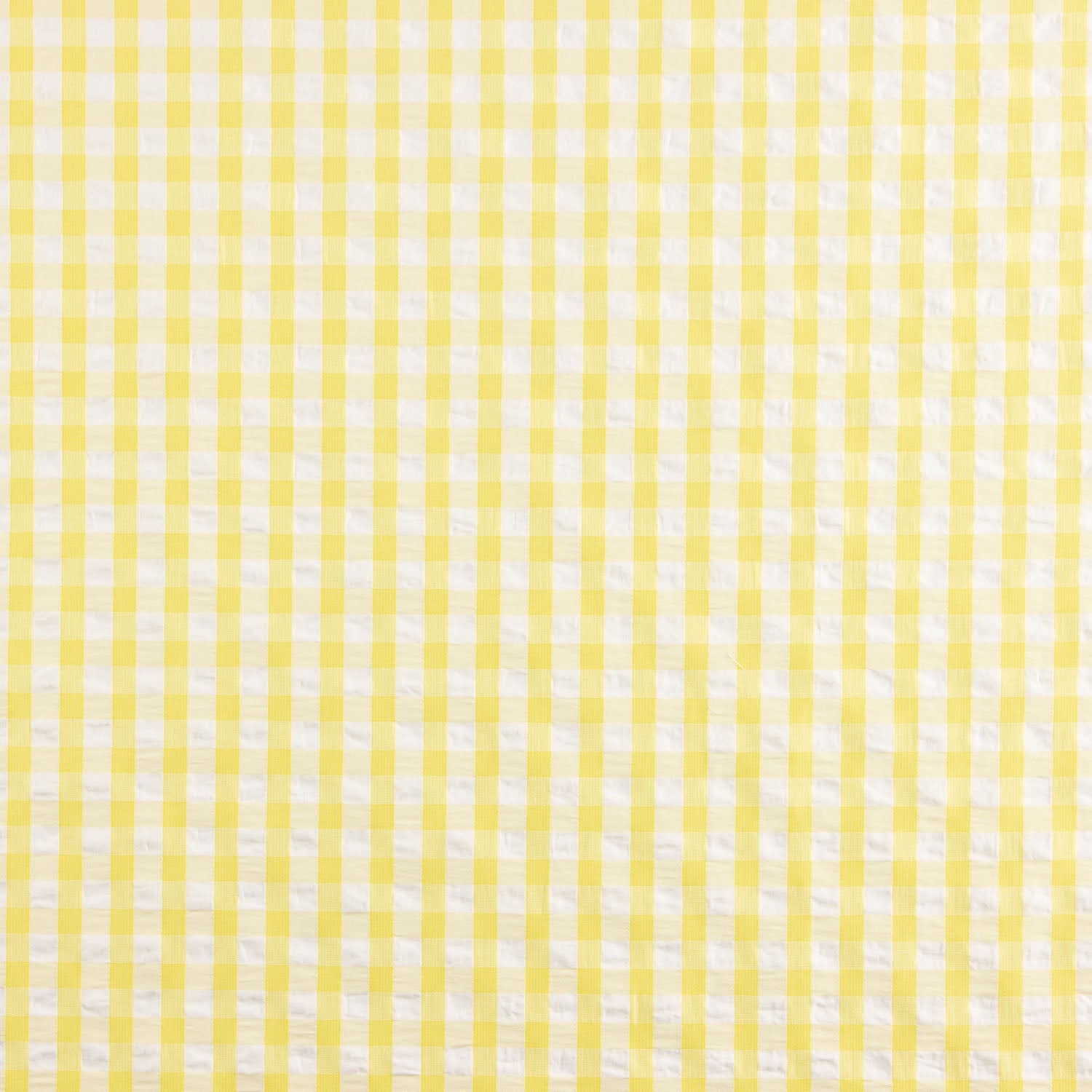 Seersucker Tencel Plaid Maxi Gelb - Ribes y Casals