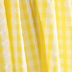 Seersucker Tencel Plaid Maxi Gelb - Ribes y Casals