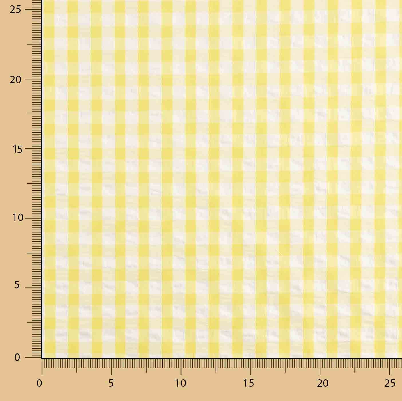 Seersucker Tencel Plaid Maxi Gelb - Ribes y Casals