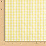 Seersucker Tencel Plaid Maxi Gelb - Ribes y Casals