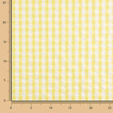 Seersucker Tencel Plaid Maxi Gelb - Ribes y Casals