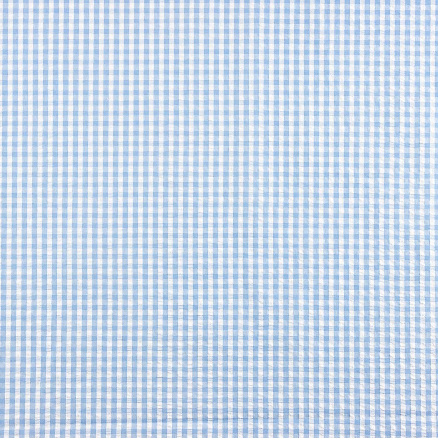 Seersucker Tencel Karierter Mini Blau - Ribes y Casals