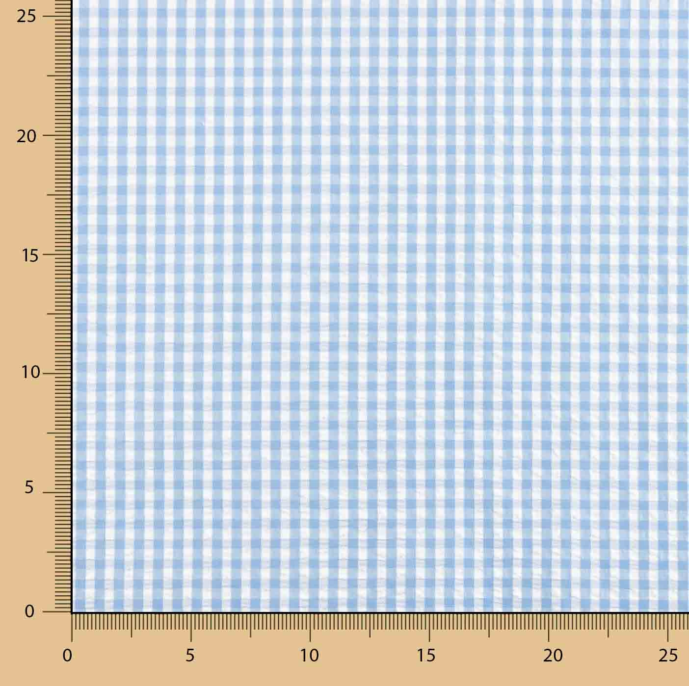 Seersucker Tencel Karierter Mini Blau - Ribes y Casals