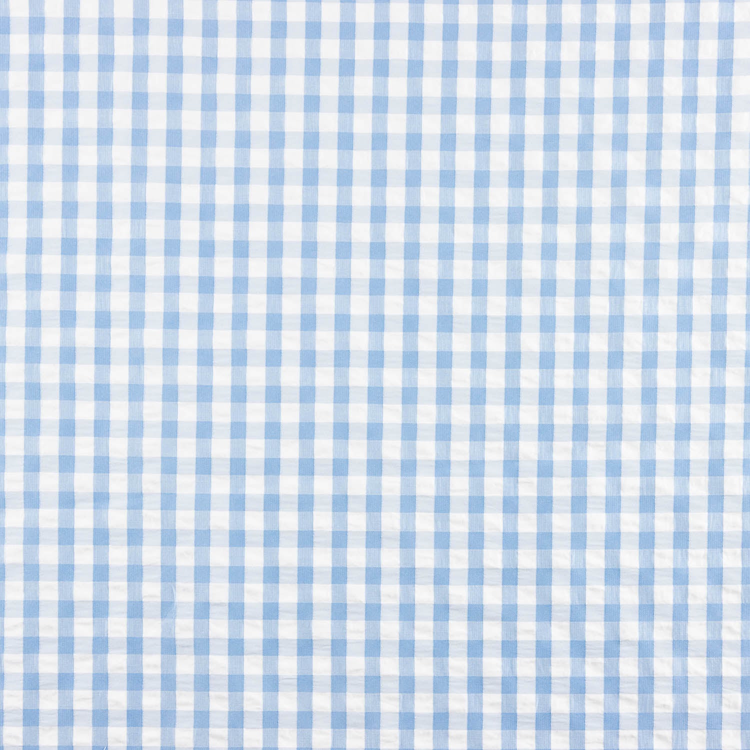 Seersucker Tencel Plaid Maxi Blau - Ribes y Casals
