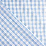 Seersucker Tencel Plaid Maxi Blau - Ribes y Casals
