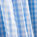 Seersucker Tencel Plaid Maxi Blau - Ribes y Casals