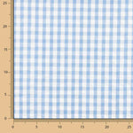 Seersucker Tencel Plaid Maxi Blau - Ribes y Casals