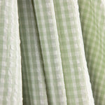 Seersucker Tencel Karierter Mini Grün - Ribes y Casals