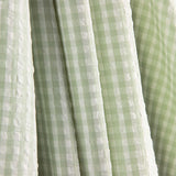 Seersucker Tencel Karierter Mini Grün - Ribes y Casals