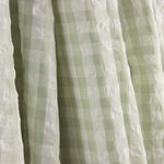 Seersucker Tencel Plaid Maxi Grün - Ribes y Casals