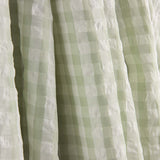 Seersucker Tencel Plaid Maxi Grün - Ribes y Casals