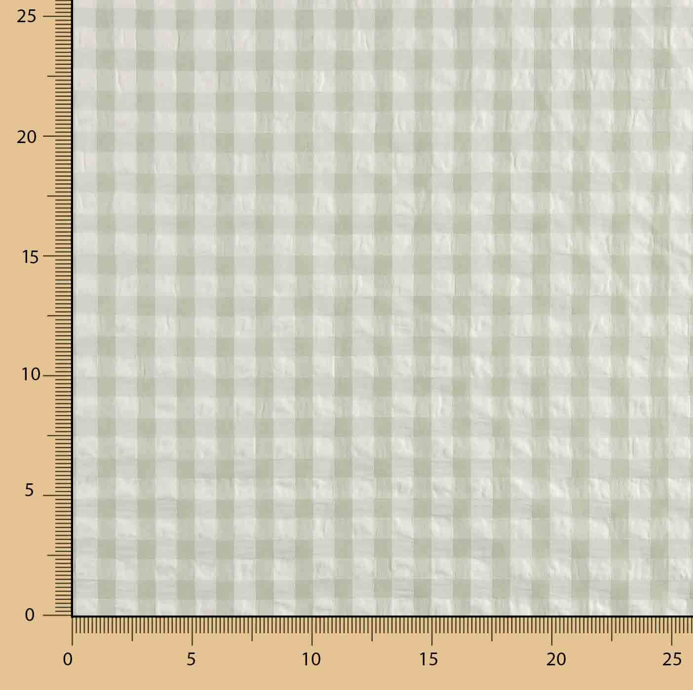Seersucker Tencel Plaid Maxi Grün - Ribes y Casals