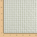 Seersucker Tencel Plaid Maxi Grün - Ribes y Casals