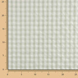 Seersucker Tencel Plaid Maxi Grün - Ribes y Casals