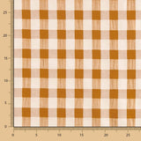 Baumwolle Seersucker Baumwolle Maxi Frame Terracotta - Ribes y Casals