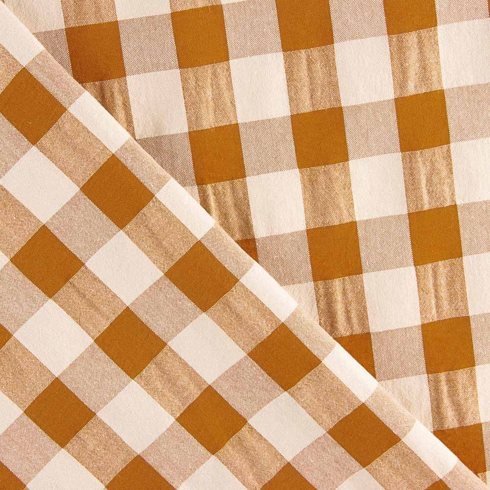 Baumwolle Seersucker Baumwolle Maxi Frame Terracotta - Ribes y Casals