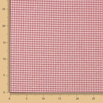 Seersucker Baumwolle Mini Square Bordeaux - Ribes y Casals