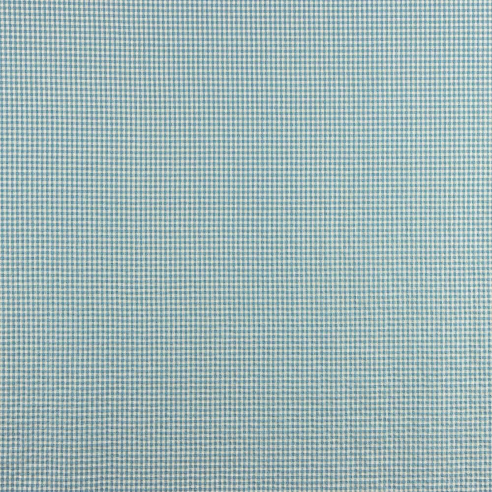 Baumwolle Seersucker Baumwolle Seersucker Square Mini Aqua Green - Ribes y Casals