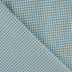 Baumwolle Seersucker Baumwolle Seersucker Square Mini Aqua Green - Ribes y Casals