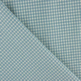 Baumwolle Seersucker Baumwolle Seersucker Square Mini Aqua Green - Ribes y Casals