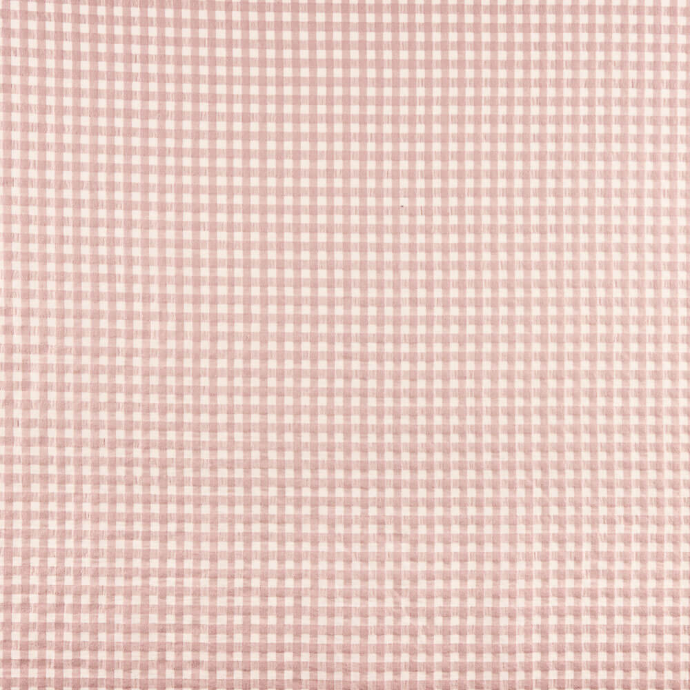 Baumwolle Seersucker Medium Square Baumwolle Medium Powder Pink - Ribes y Casals