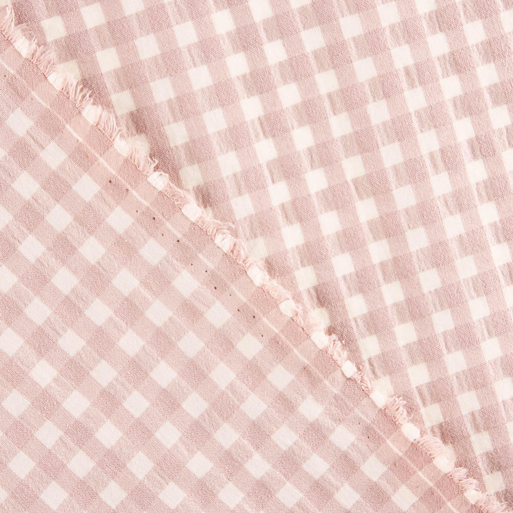Baumwolle Seersucker Medium Square Baumwolle Medium Powder Pink - Ribes y Casals