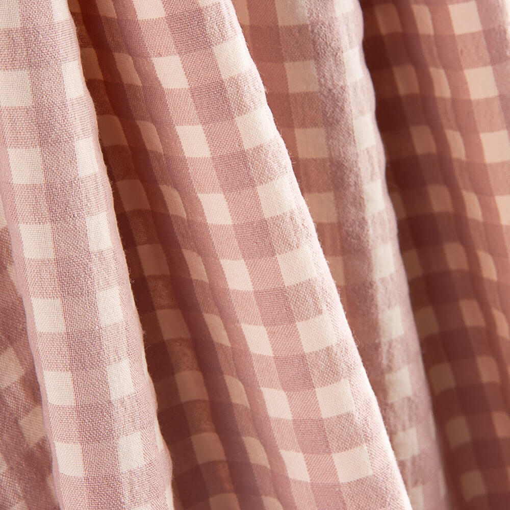 Baumwolle Seersucker Medium Square Baumwolle Medium Powder Pink - Ribes y Casals
