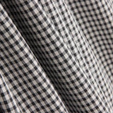 Seersucker Baumwolle Mini Square Schwarz - Ribes y Casals