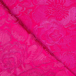 Shantung Seidenstickerei Fuchsia - Ribes y Casals