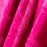 Shantung Seidenstickerei Fuchsia - Ribes y Casals
