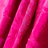 Shantung Seidenstickerei Fuchsia - Ribes y Casals