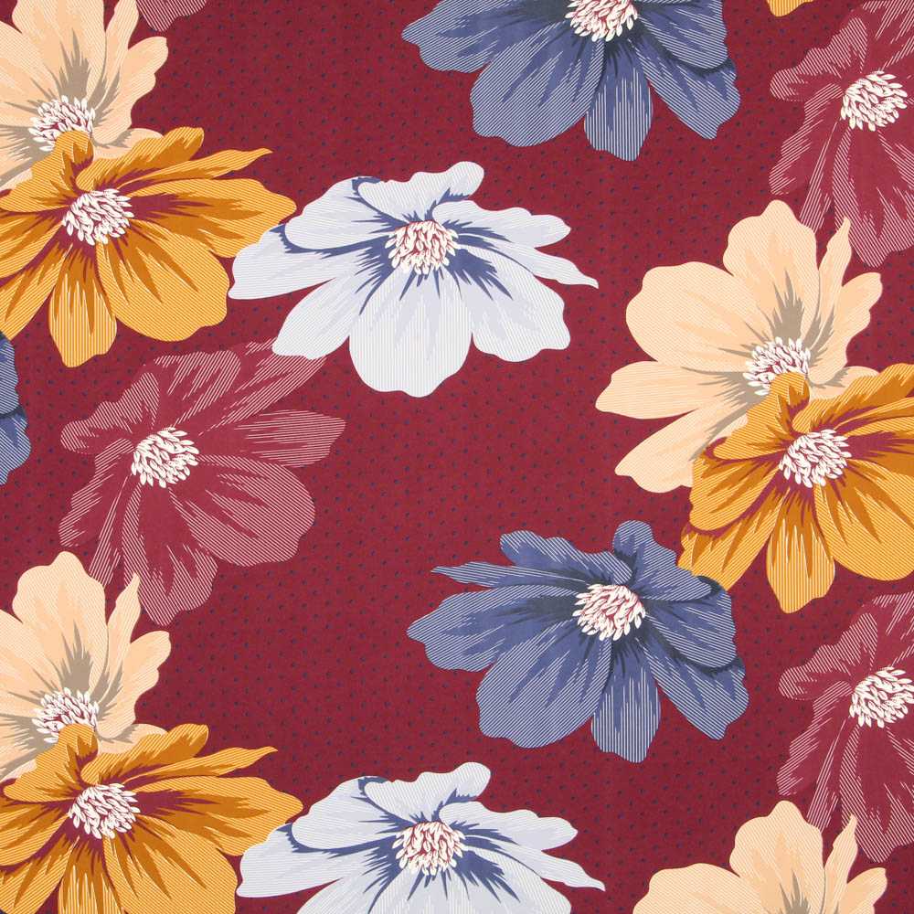 Spandex Floral Bourdeaux - Ribes y Casals